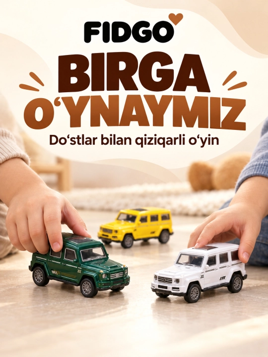 Набор металлических машинок FIDGO, инерционные, 12–70 штук