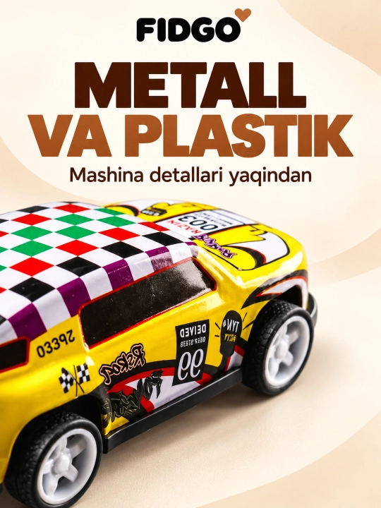Набор металлических машинок FIDGO, инерционные, 12–70 штук
