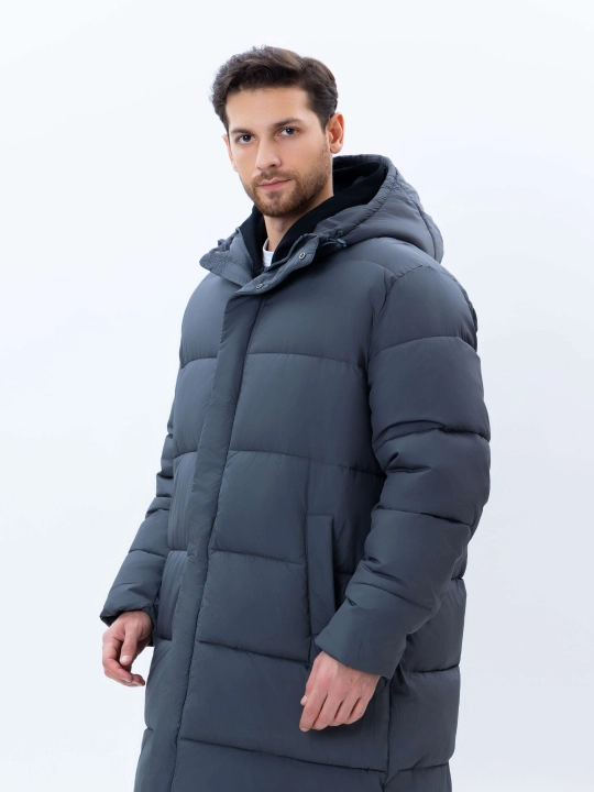 TERRA PRO erkaklar uchun uzun kapyushonli issiq kurtka AW24CR1-12-21057