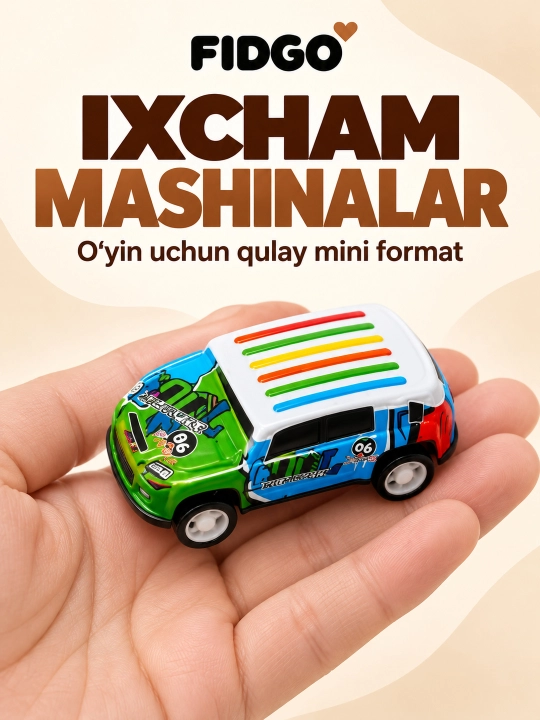 Набор металлических машинок FIDGO, инерционные, 12–70 штук