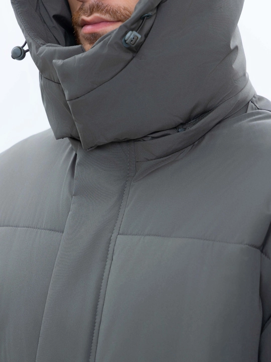 TERRA PRO erkaklar uchun uzun kapyushonli issiq kurtka AW24CR1-12-21057