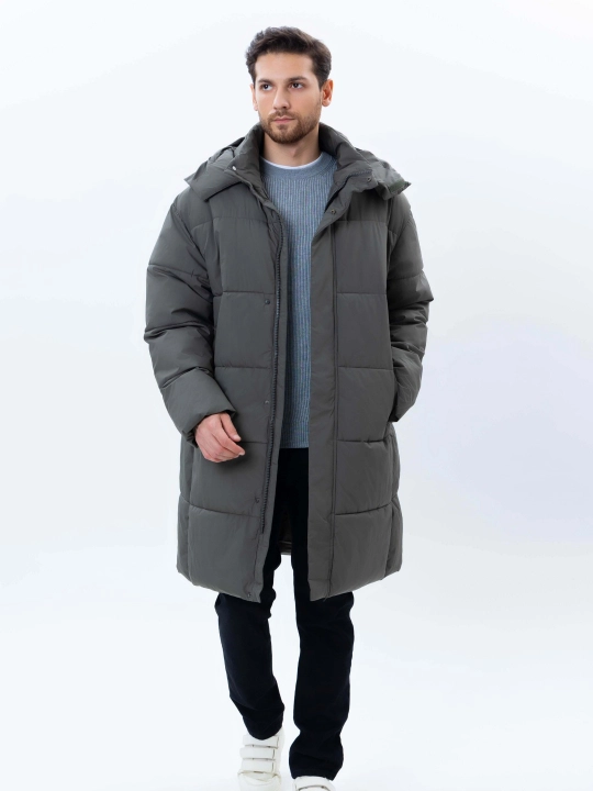 TERRA PRO erkaklar uchun uzun kapyushonli issiq kurtka AW24CR1-12-21057