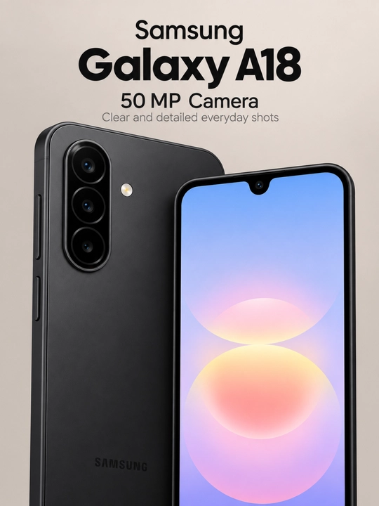 Samsung Galaxy A18 128GB smartfon, 6.7" AMOLED 90 Gs, 50 MP, 5000 mA·soat, Dual SIM