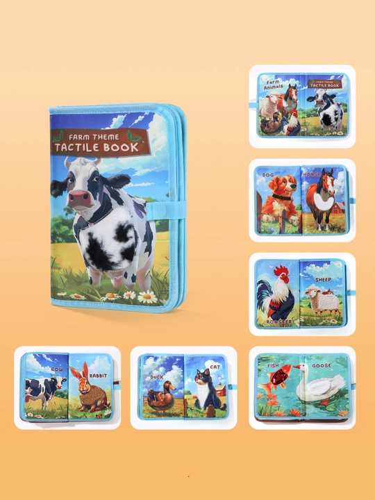 Usborne Busy Book, бизиборд-книжка из фетра — тактильная развивающая книга для малышей