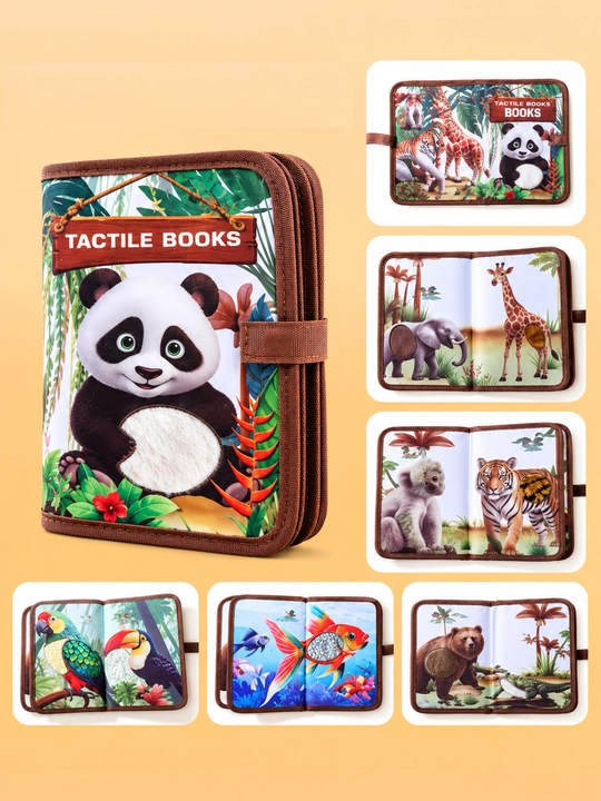 Usborne Busy Book, бизиборд-книжка из фетра — тактильная развивающая книга для малышей