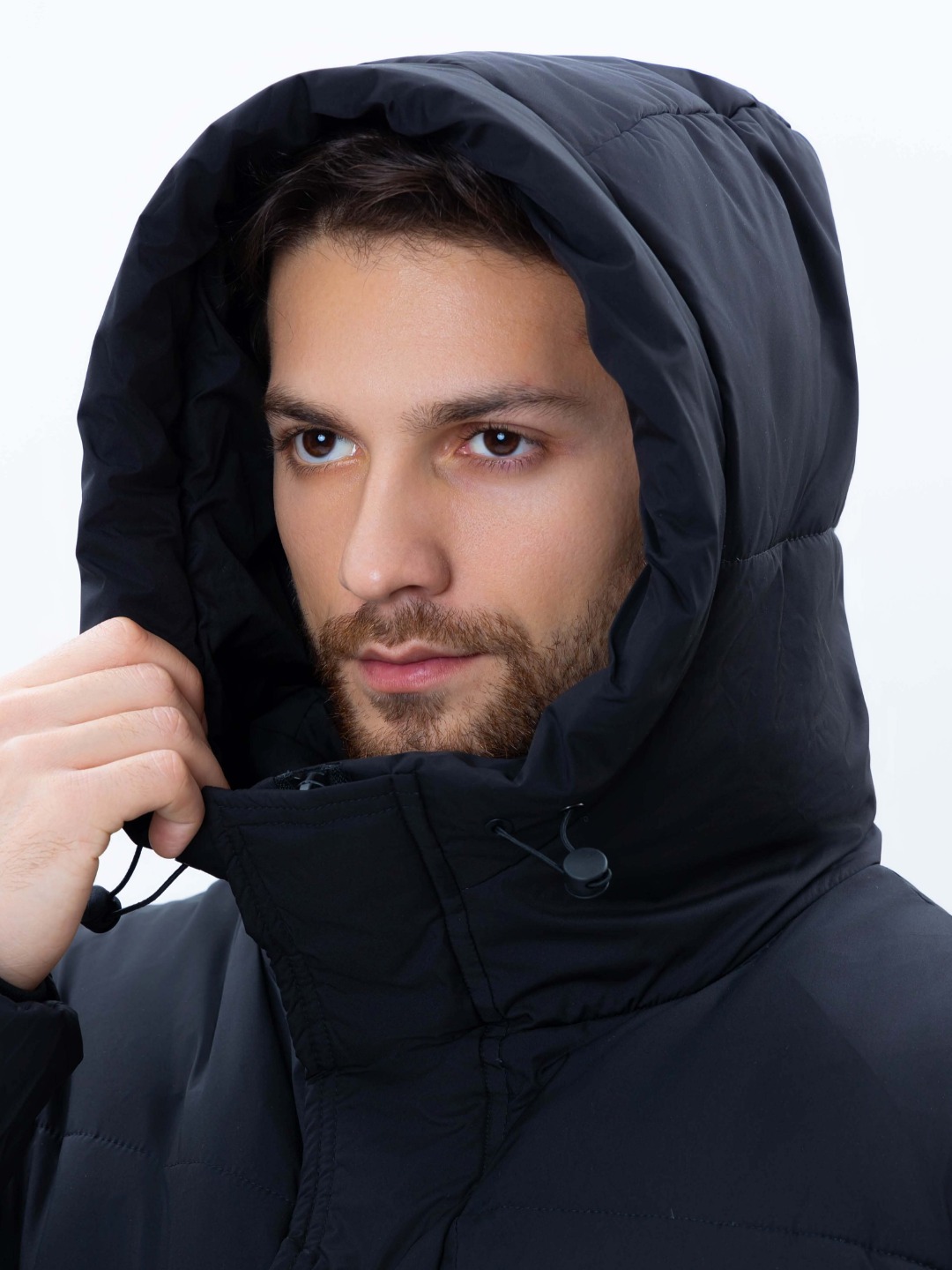 TERRA PRO erkaklar uchun uzun kapyushonli issiq kurtka AW24CR1-12-21057