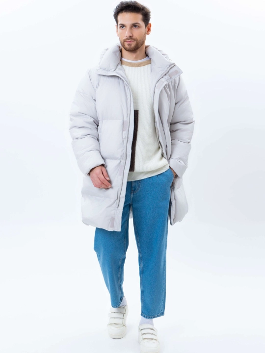 TERRA PRO erkaklar uchun uzun kapyushonli issiq kurtka AW24CR1-12-21057