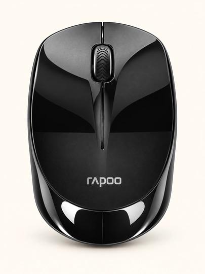 Rapoo M100 Silent simsiz sichqoncha, Bluetooth + 2.4 GHz, qora