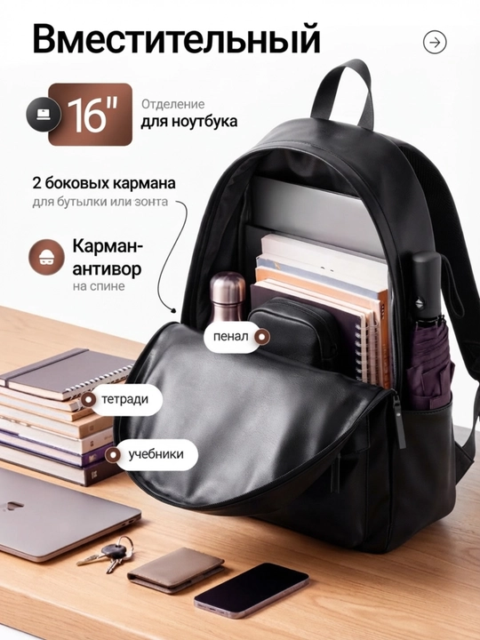 Рюкзак школьный, городская сумка для подростков