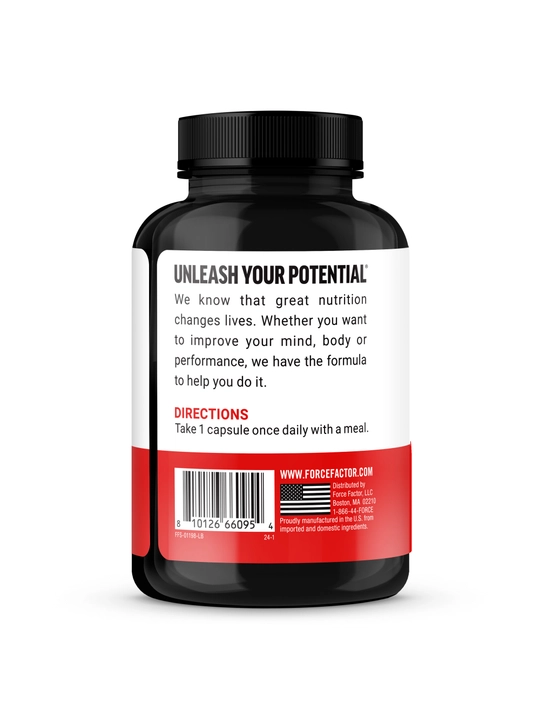 Force Factor Biotin 10,000 mkg soch o'sishi va tirnoqlar salomatligi uchun, 100 ta kapsula
