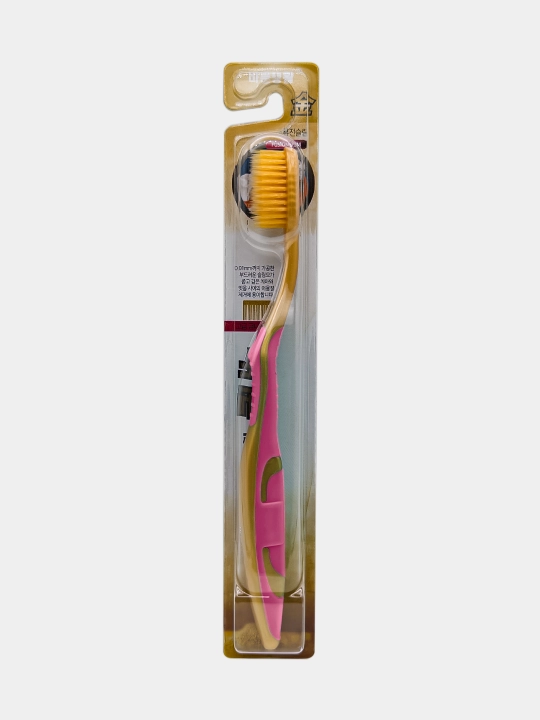 Koreys tish cho‘tkasi nanooltin komponentli Fusion Slim Nano Gold, yumshoq 0,01 mm