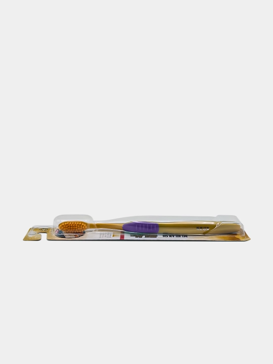 Koreys tish cho‘tkasi nanooltin komponentli Fusion Slim Nano Gold, yumshoq 0,01 mm