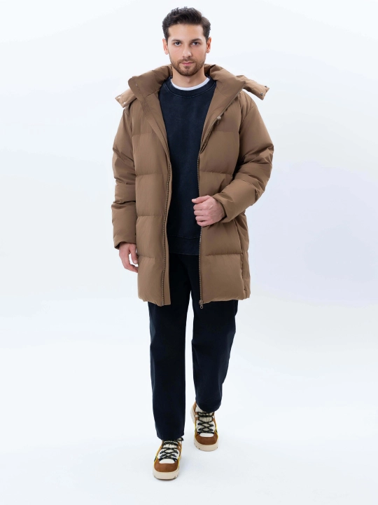 TERRA PRO erkaklar uchun uzun kapyushonli issiq kurtka AW24CR1-12-21057