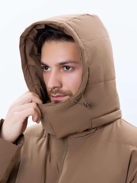 TERRA PRO erkaklar uchun uzun kapyushonli issiq kurtka AW24CR1-12-21057