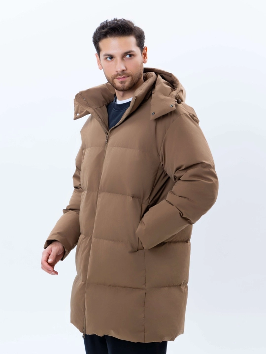 TERRA PRO мужская длинная утеплённая куртка, пуховик, с капюшоном AW24CR1-12-21057 - 