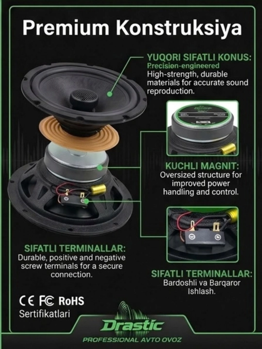 Калонки Drastic AD4525M ULTRA / Drastic AD6525M ULTRA
