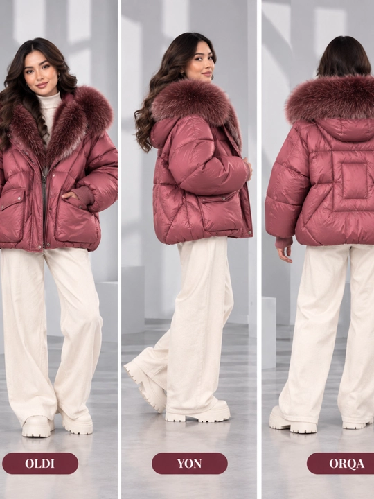 Ayollar va qizlar uchun  qishki puxovik kurtka-issiq, L, M, XL, XXL