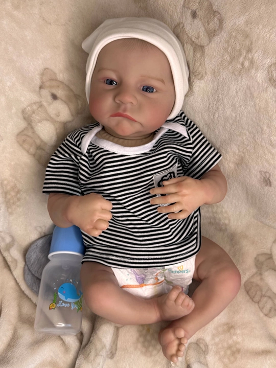 Realisrik reborn Qo'g'irchoq,48 sm,3D teriga ega realistik chaqaloq qo'g'irchog'i