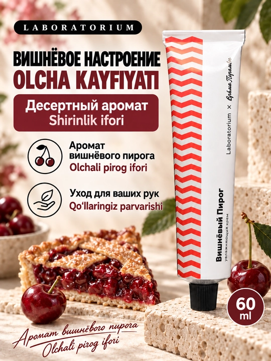 Крем для рук Laboratorium × Мыльная Белка с декспантенолом, 60 мл