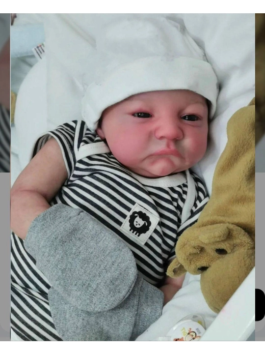 Realistik Reborn qo‘g‘irchog‘i, chaqaloq qo‘g‘irchog‘i, yangi tug‘ilgan Reborn, 48 sm, NPK