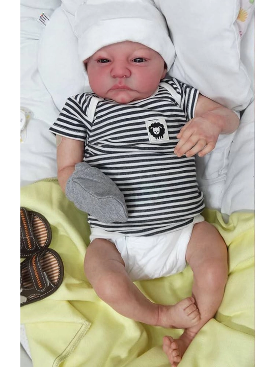 Realistik Reborn qo‘g‘irchog‘i, chaqaloq qo‘g‘irchog‘i, yangi tug‘ilgan Reborn, 48 sm, NPK - 