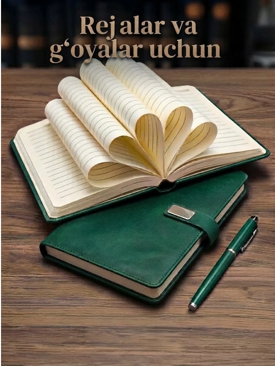 Sovg‘a to‘plami, bloknot va ruchka, 6 in 1, sanasiz kundalik daftar, A5