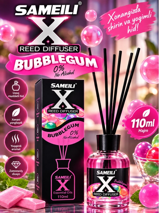 Аромадиффузор SAMEILI X Parfum для дома с палочками, ароматизатор воздуха 110мл - 