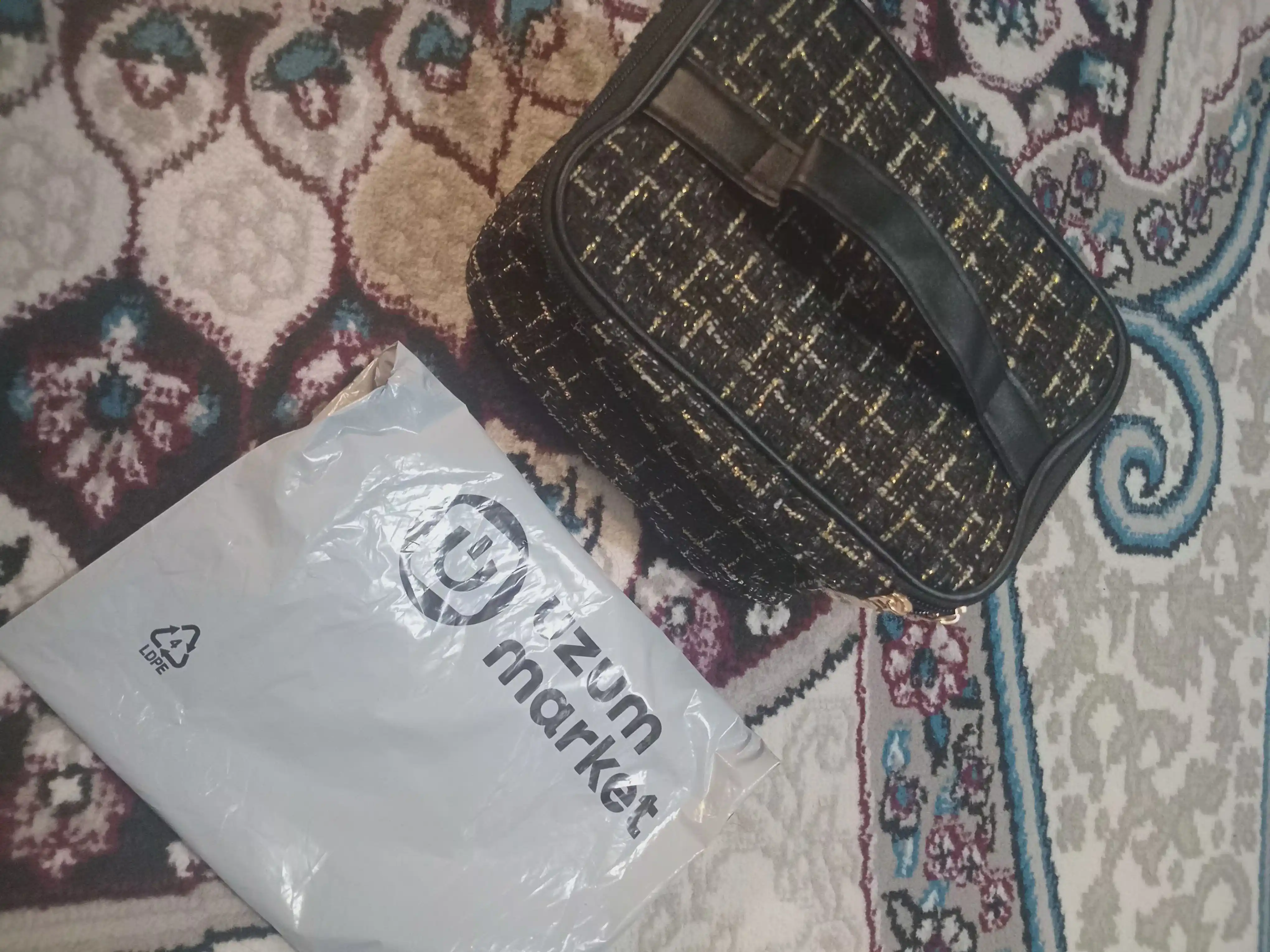 Ayollar uchun kosmetik sumka, kosmetika organizatori, tutqichli, katta sig'imli