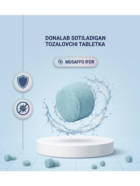 Rakovina va oqova suv quvurlari uchun tozalash tabletkalari