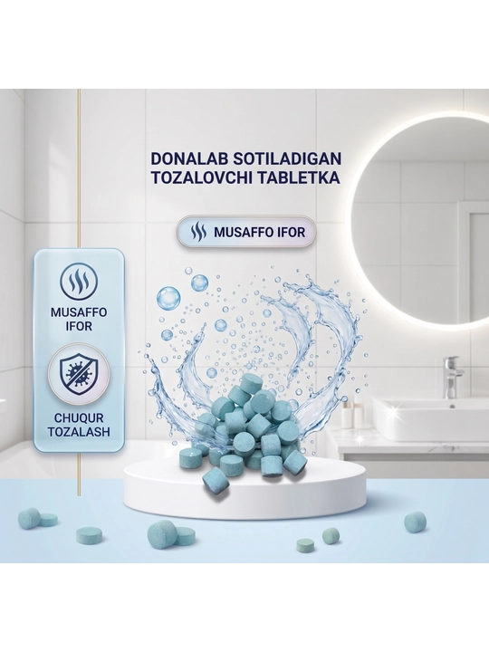 Rakovina va oqova suv quvurlari uchun tozalash tabletkalari