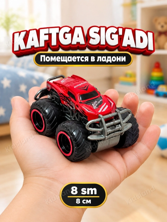 Машинка игрушка монстр-трак инерционная, машинки для детей, бигфут джип 8 см