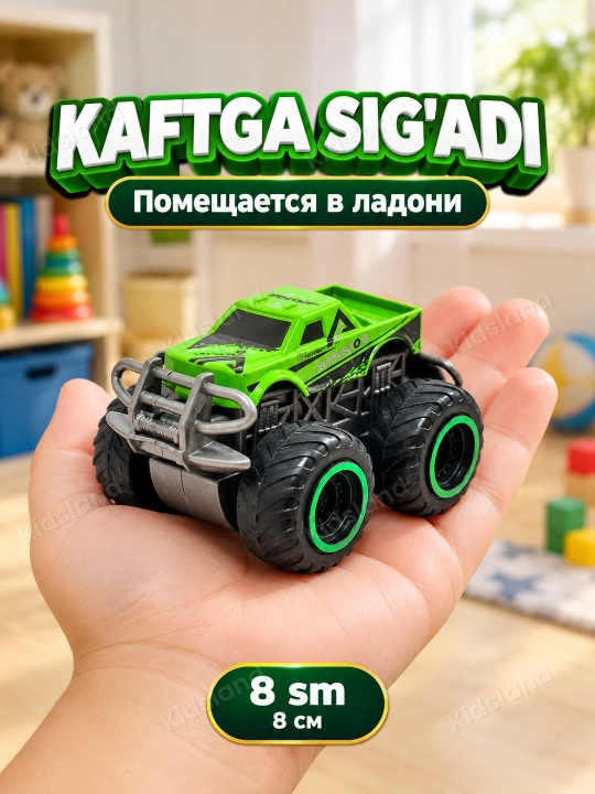 Машинка игрушка монстр-трак инерционная, машинки для детей, бигфут джип 8 см