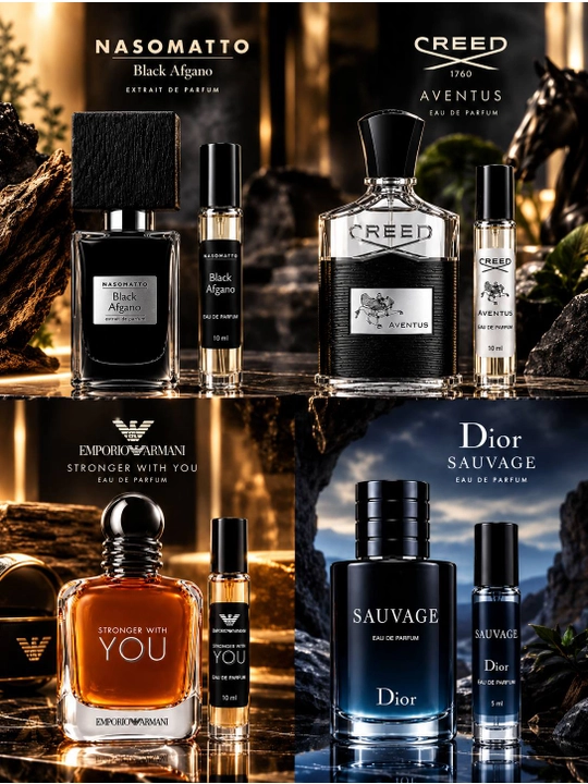 Набор «4 в 1»: Black Afghano, Creed Aventus, Stronger With You, Dior Sauvage - 