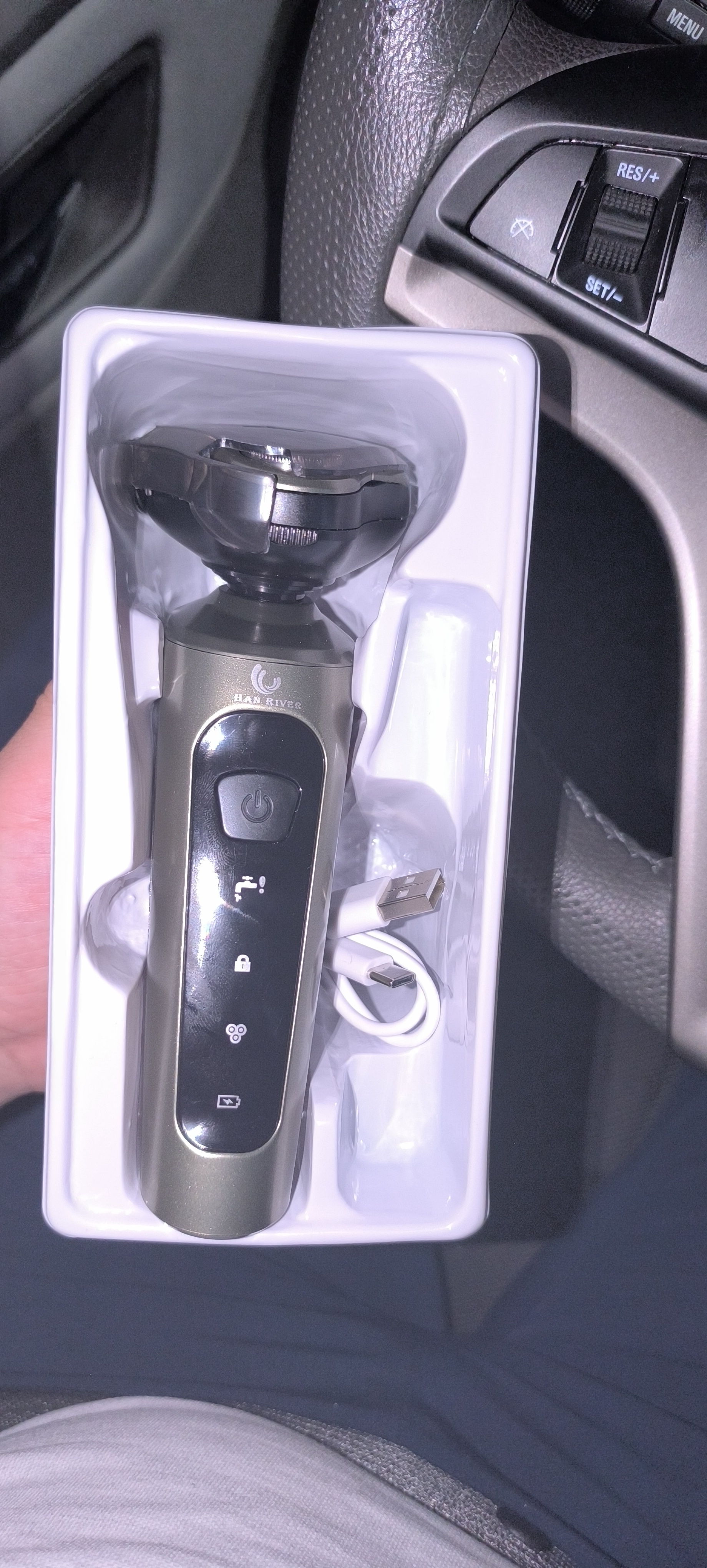 3v1 HAN RIVER nasadkali erkaklar elektr ustarasi, soqol-mo‘ylov uchun portativ trimmer