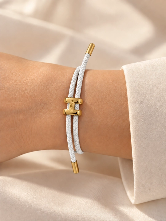 Современный браслет с элементом  Hermes, для женщин и мужчин, регулируемый размер