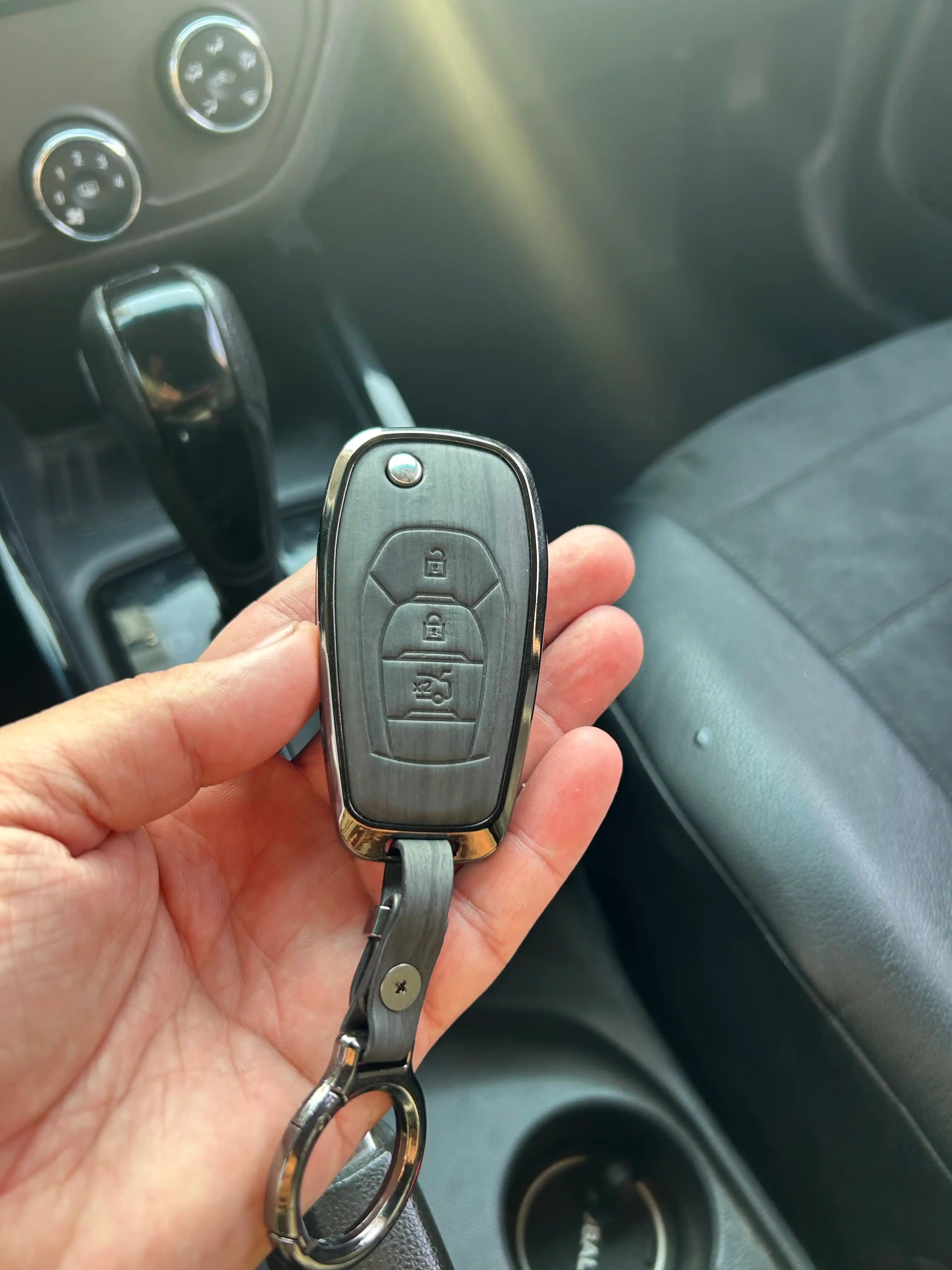 Чехол для ключа Chevrolet Cobalt Металл, Карбон, Силикон