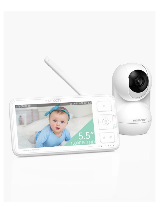 Momcozy BM03 chaqaloq videokuzatuv kamerasi, 5,5″ Full HD 1080p, oq - 