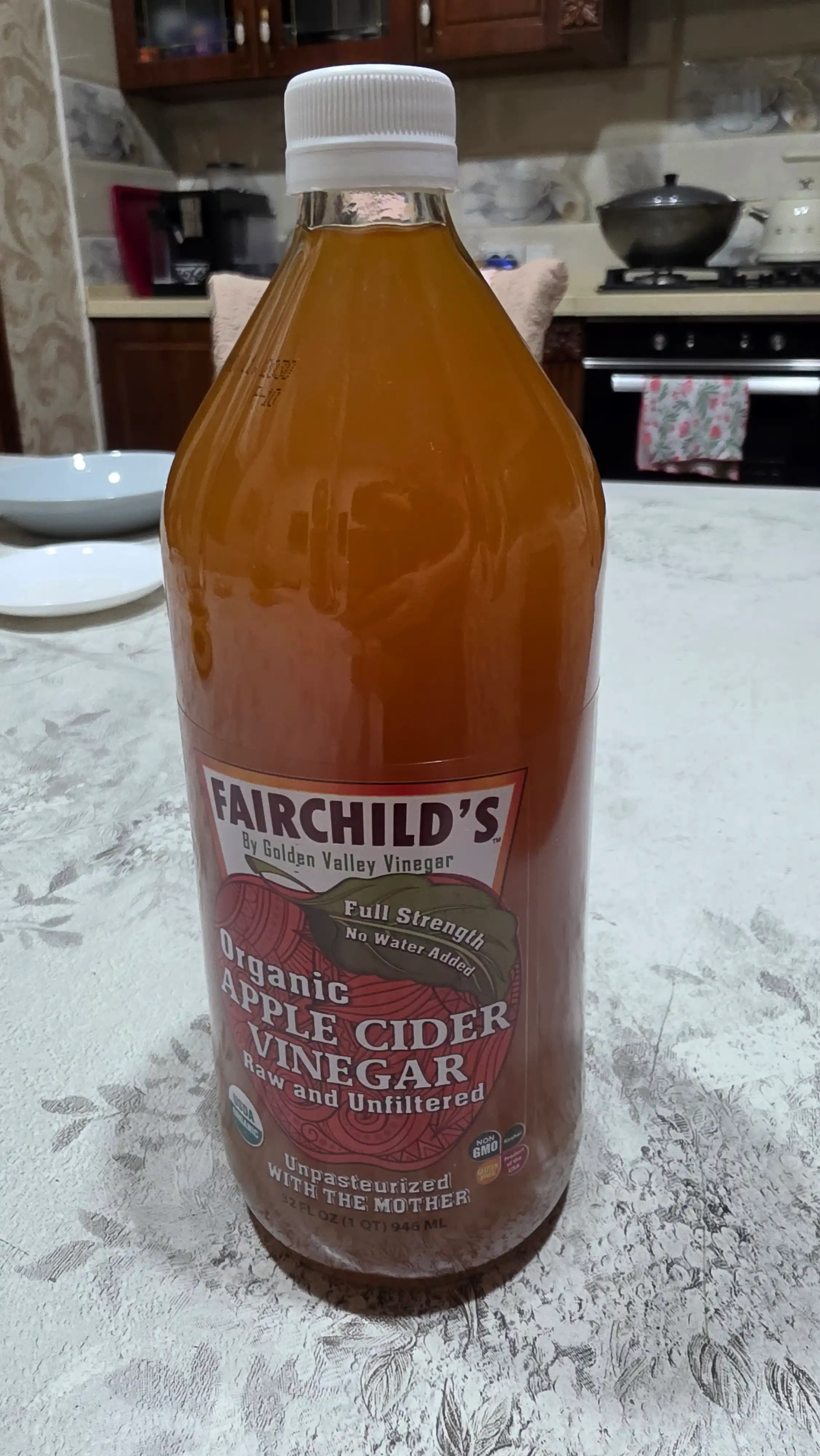 Olma sirkasi, organik, Fairchild's, suv qo'shilmagan, 473 ml, AQSH