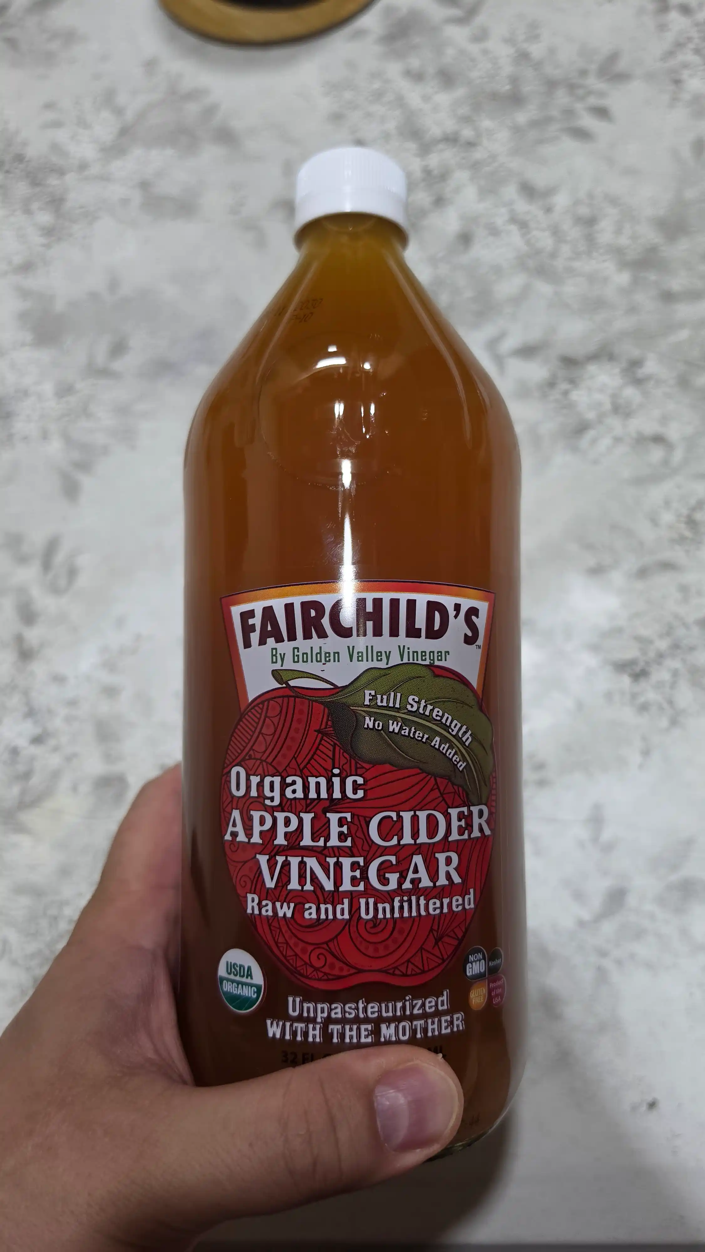 Olma sirkasi, organik, Fairchild's, suv qo'shilmagan, 473 ml, AQSH