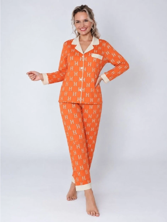 Ayollar pijamasi, 2 tasi 1 da, paxtalik to‘plam, kofta va shim, XL-XXL, + sovg‘a