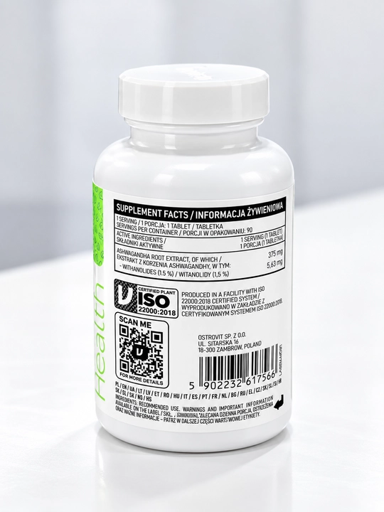 Ostrovit Ashwagandha 90tabs, 375 mg extract