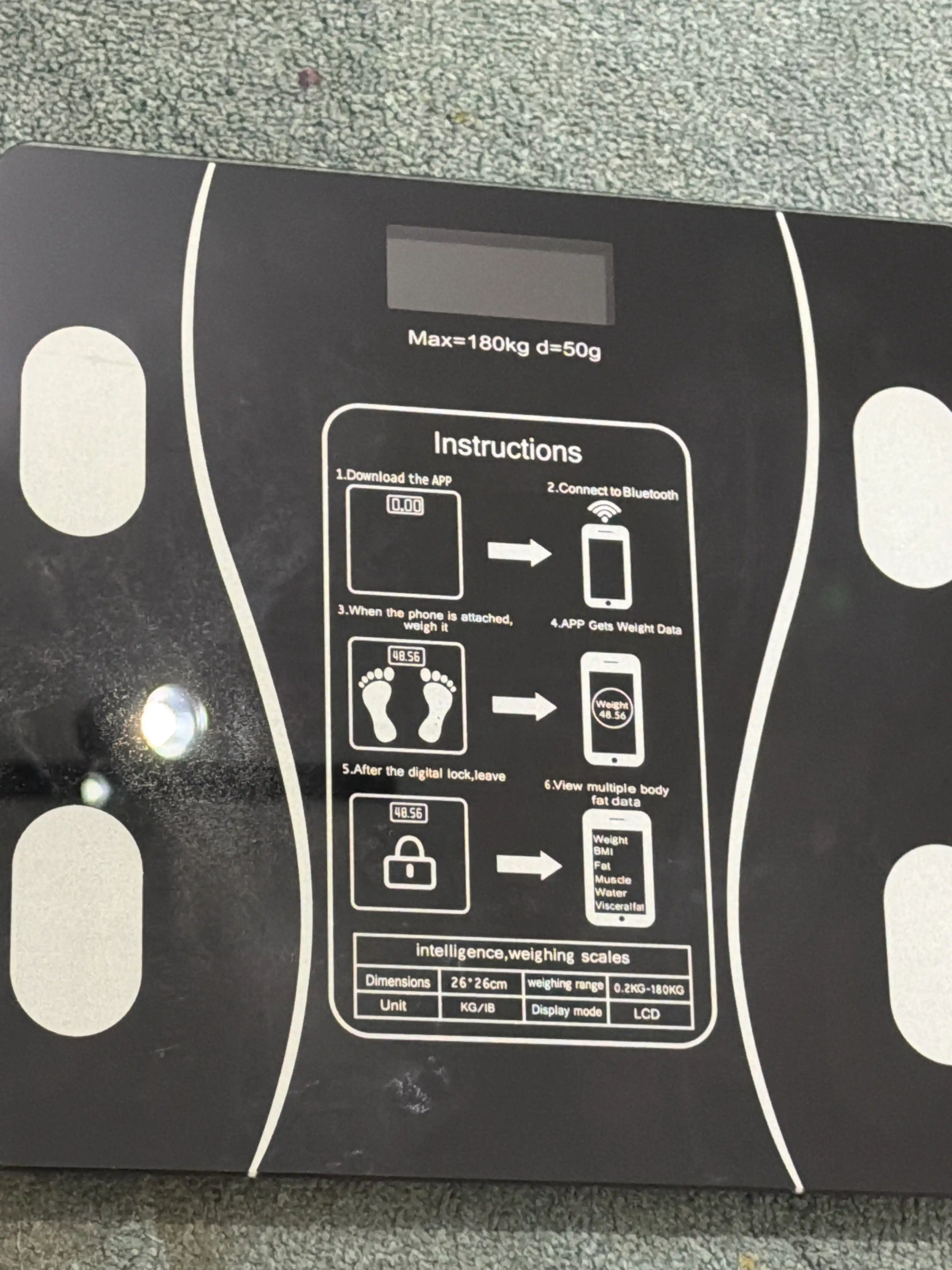 Tarozi elektron aqqli, pol tarozi fitnes uchun