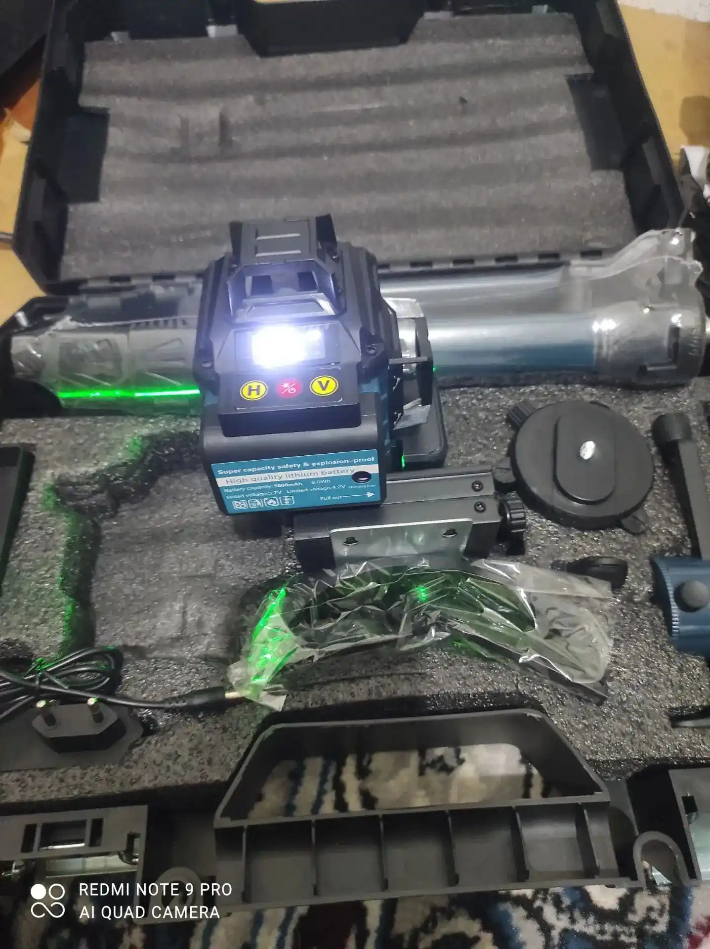 Lazer darajasi 4D professional shtativ bilan 360 daraja 16 chiziq