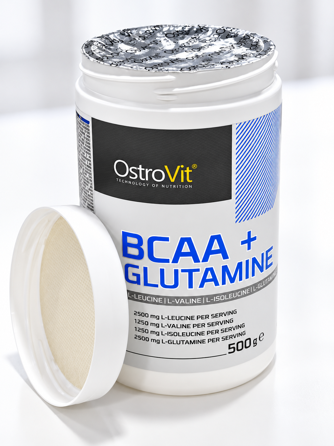 OstroVit BCAA + Glutamin 500g, БЦА Глутамин порошок