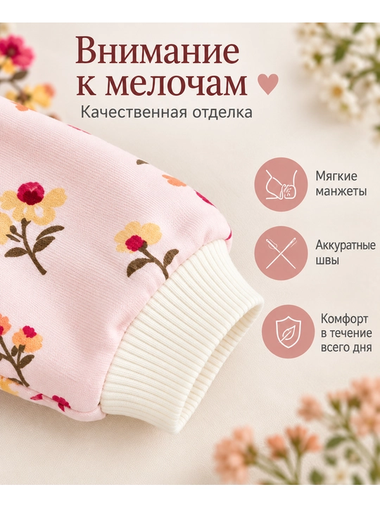 Детский костюм для девочек двойка: кофточка и леггинсы, комплект с принтом