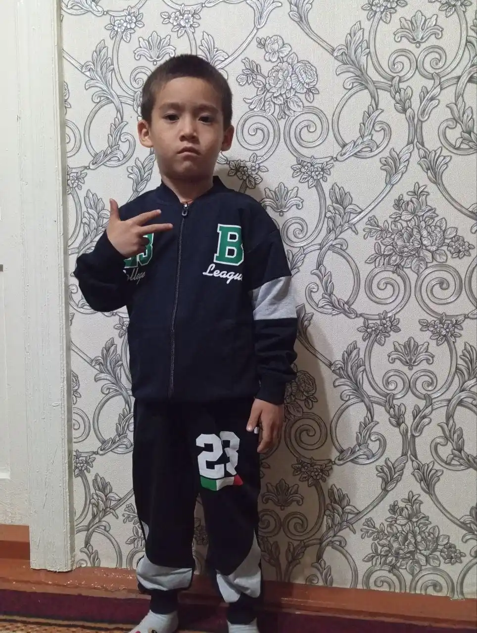 Детский спортивный комплект унисекс (толстовка и брюки), 3-7 лет