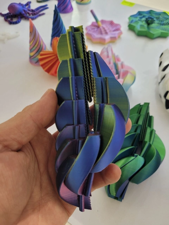 3D bosma stressga qarshi o‘yinchoqlar, bolalar va kattalar uchun qiziqarli modellar