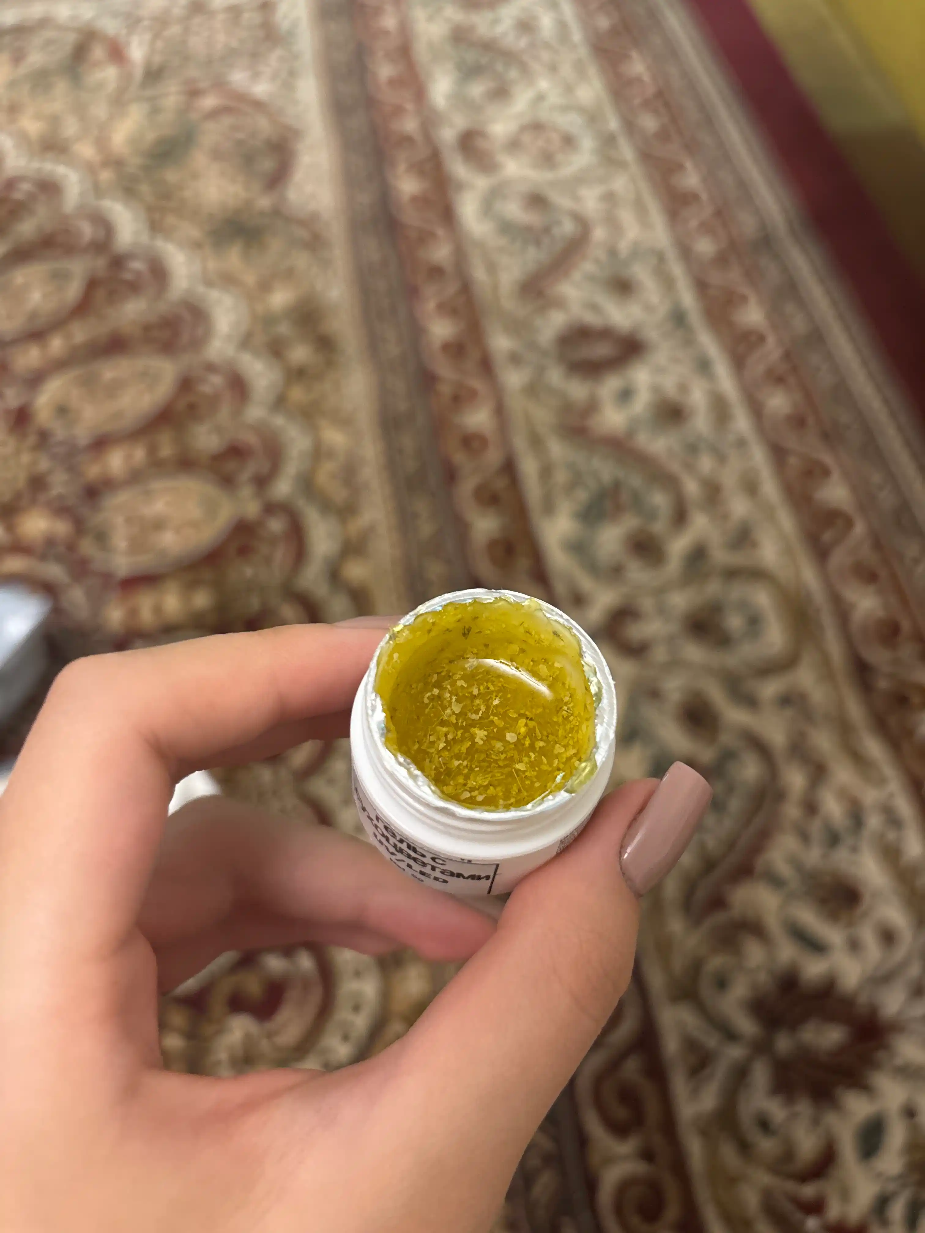 UNO Flower Gel с сухоцветами полупрозрачный гель для дизайна ногтей UV/LED, 5 г