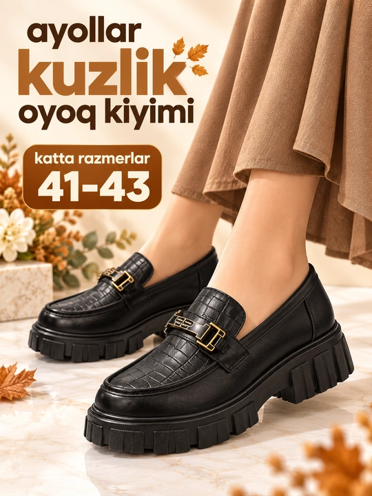 Ayollar oyoq kiyimi, velikan, katta razmerlar, klassika model, kuzlik oyoq kiyim - 
