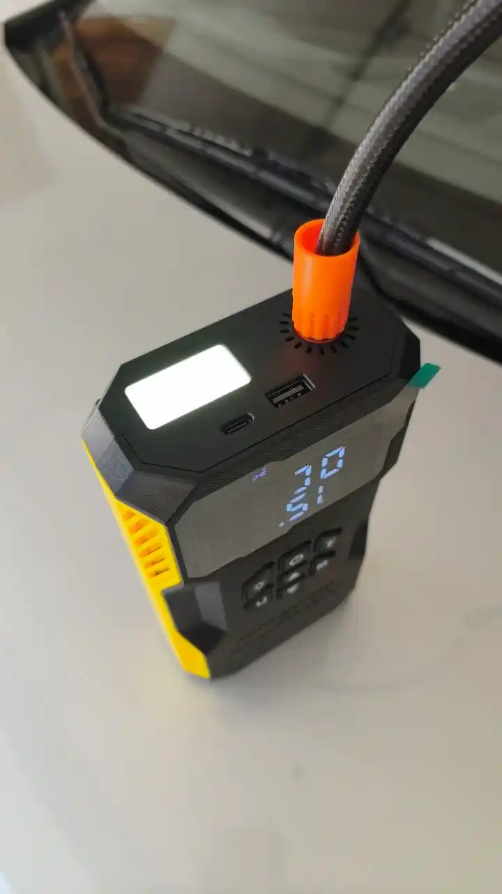 Ishga tushirish moslamasi, tutatgich, Powerbank Starter, kompressor, quvvatlagich, chiroq
